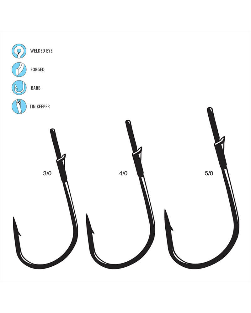 Gamakatsu Super Heavy Cover Worm Hook 4pk