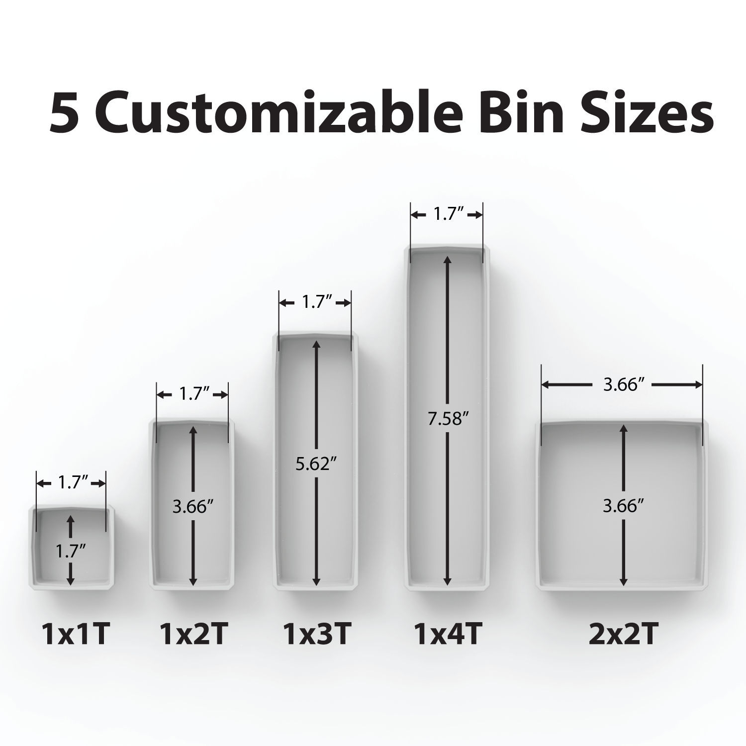 Buzbe Customizable Bins