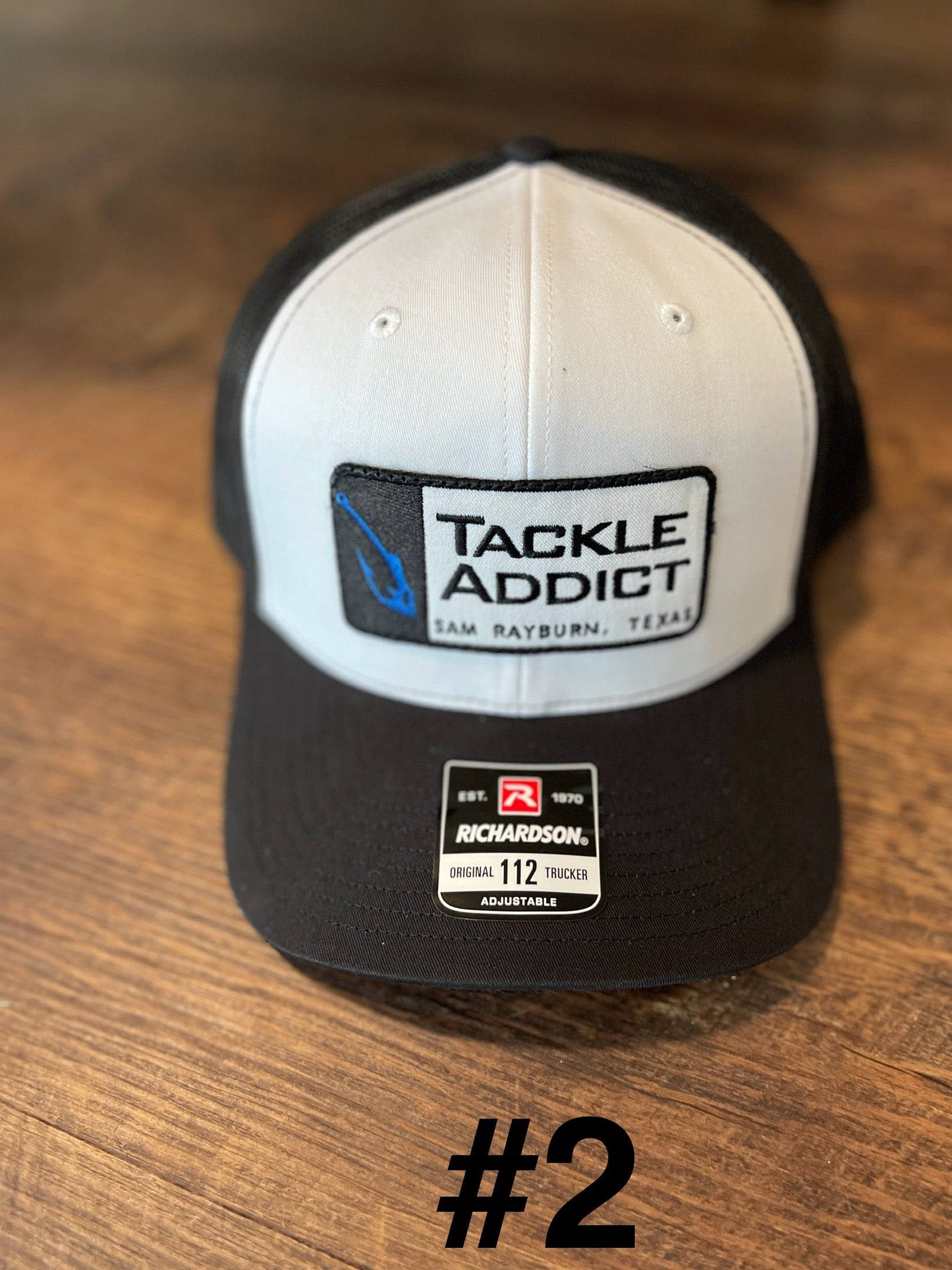 Tackle Addict Richardson 112 Patch Hats #2 - Blk White w Original Logo