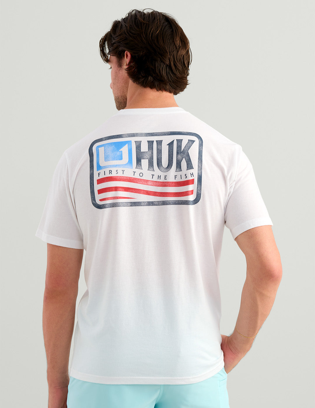 HUK Short Sleeve T-Shirt Born to Wave