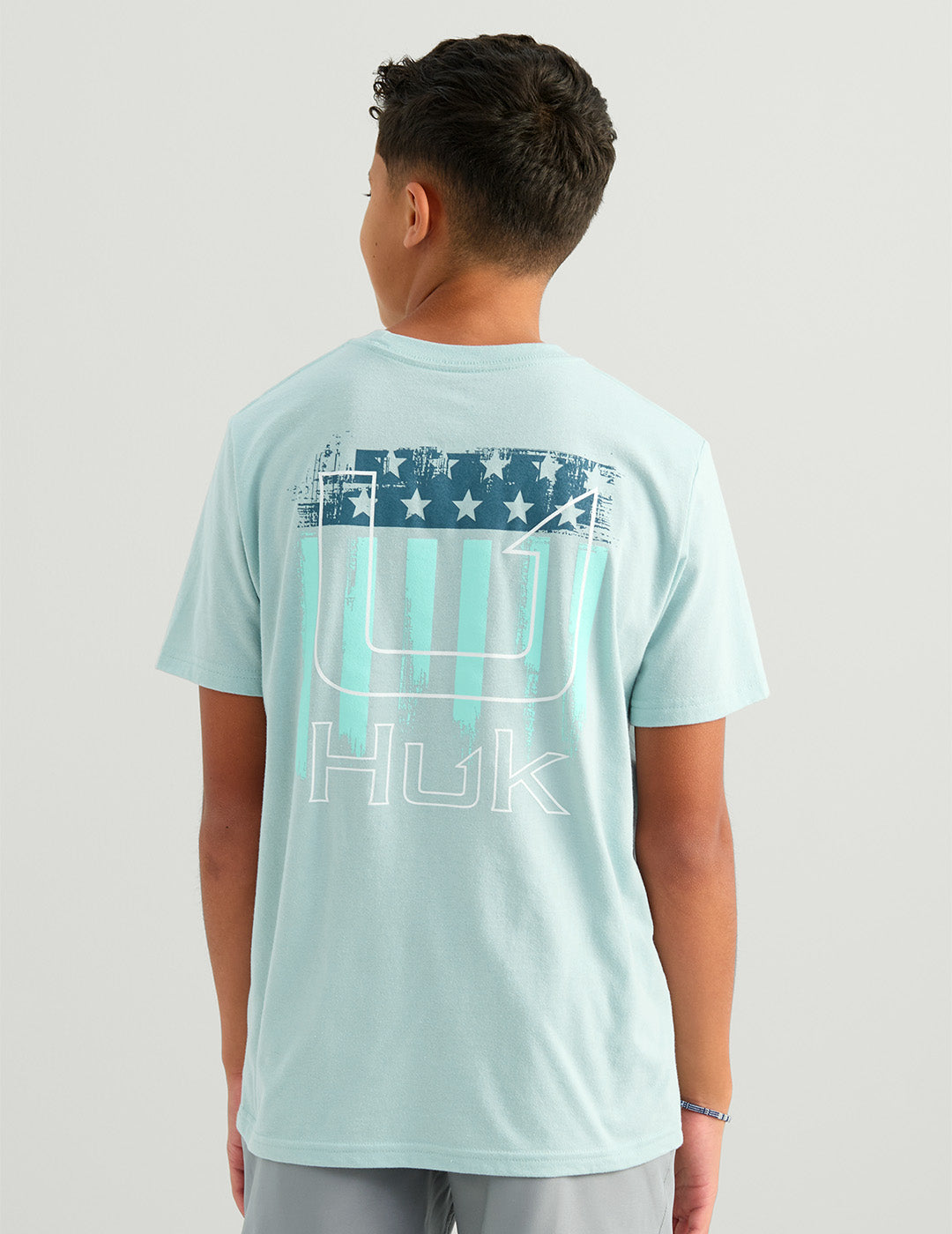 HUK Youth T-Shirts Heron Blue