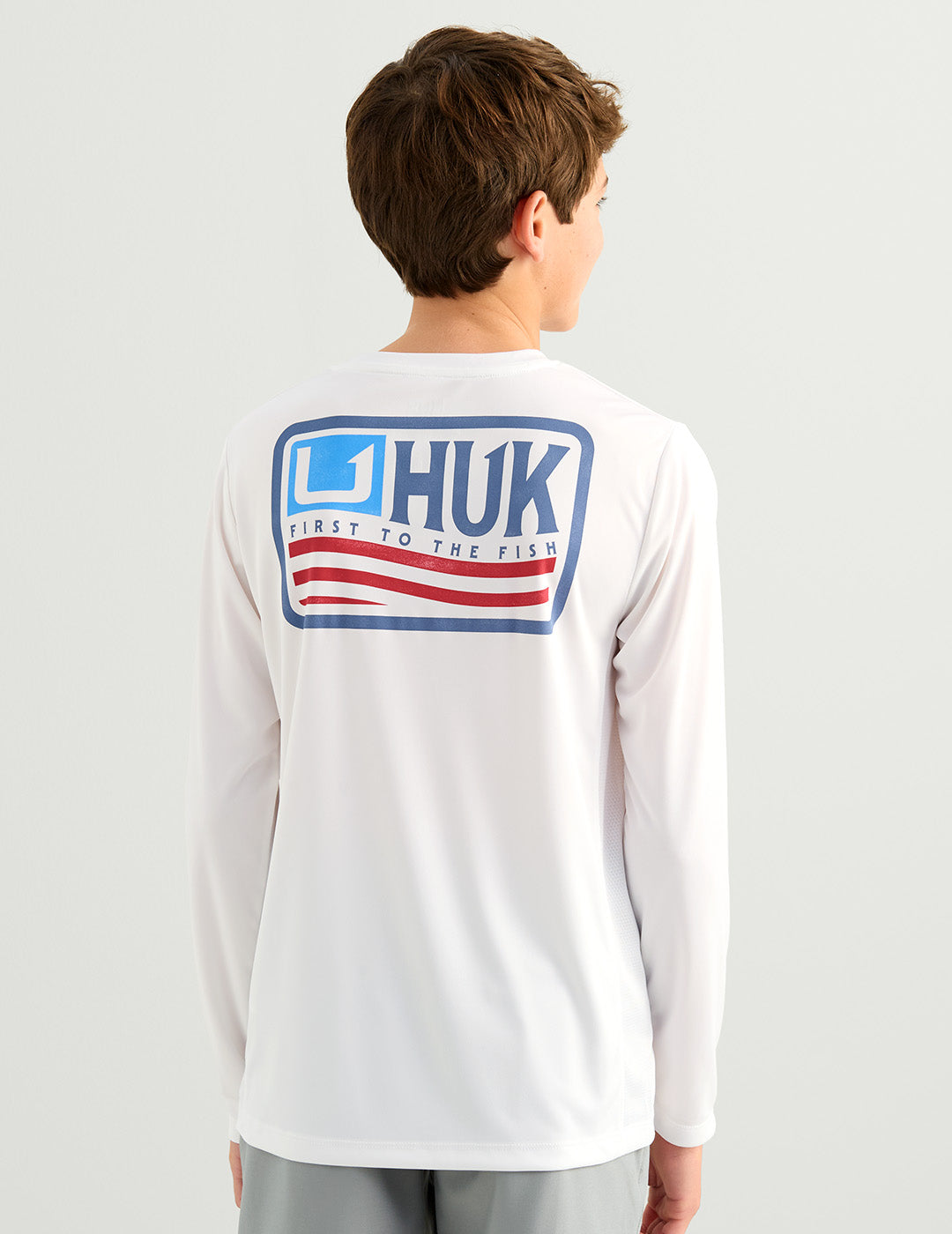 HUK Kids Pursuit Performance Crew White