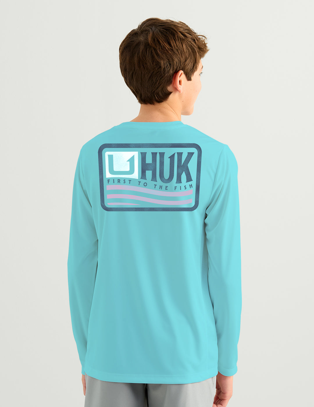HUK Kids Pursuit Performance Crew Caicos