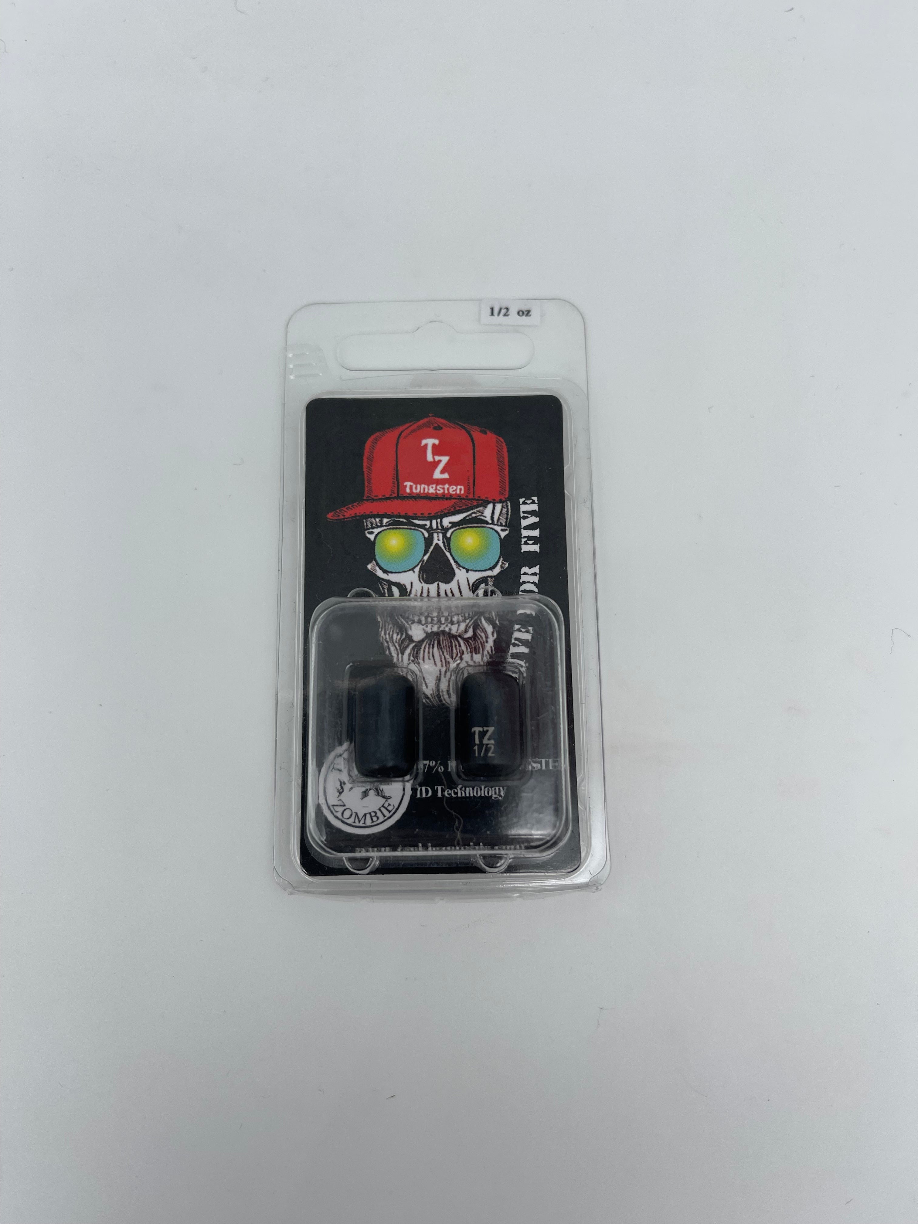 Tackle Zombie Tungsten Barrel Weights 1 2oz (2pk) Black