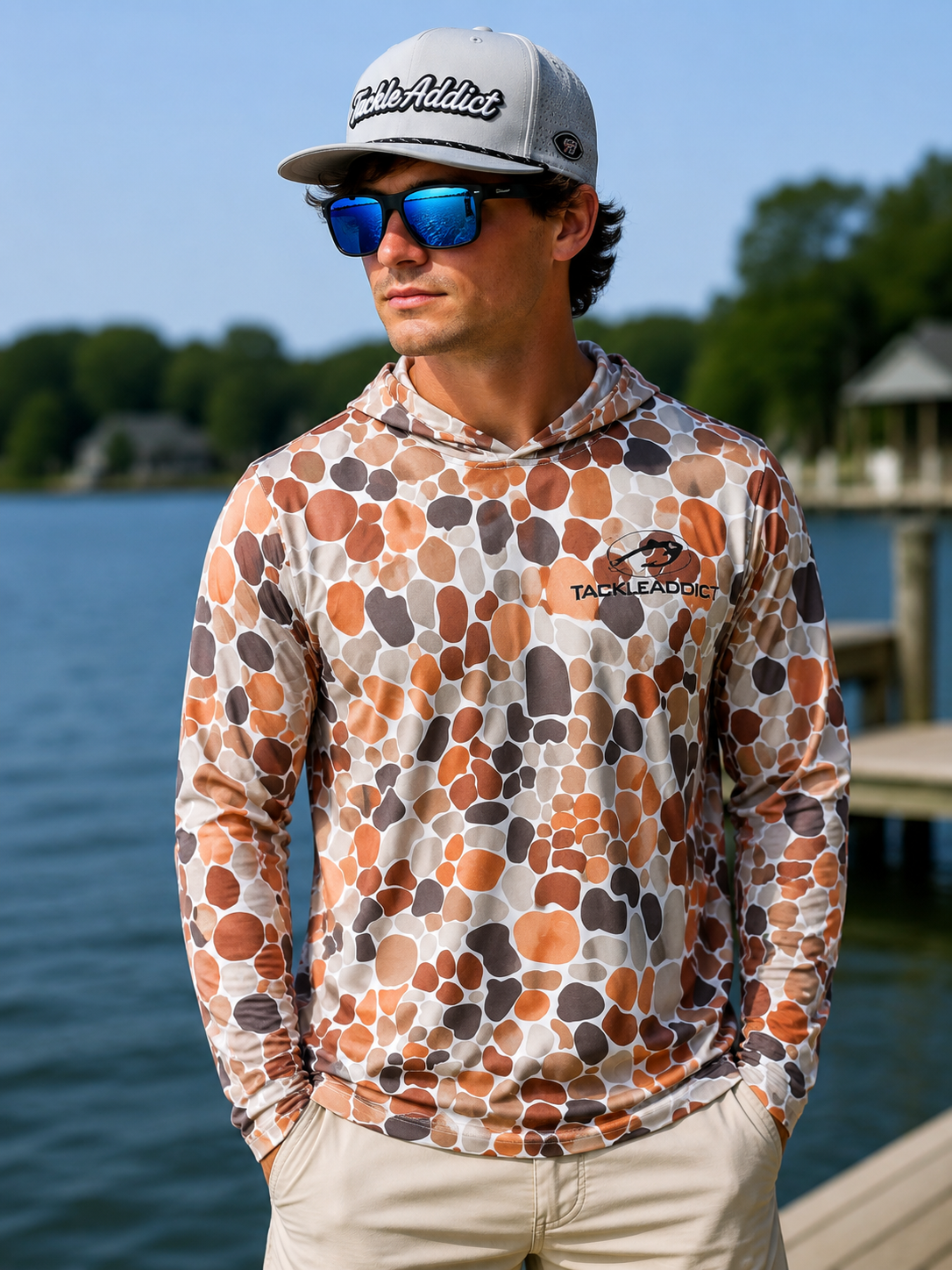 Tackle Addict Shirts Orange Camo