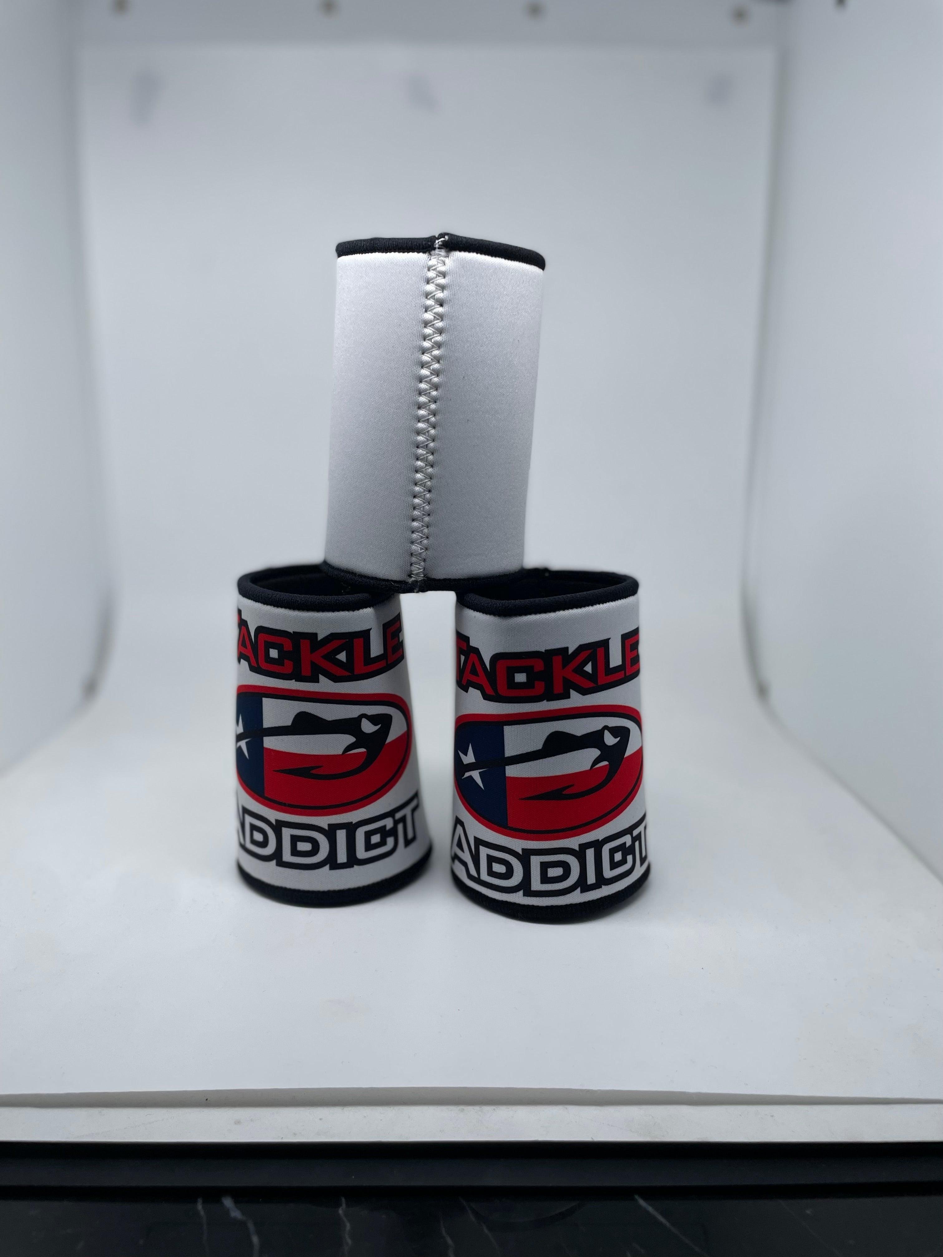 Tackle Addict Koozies Texas Flag TA White