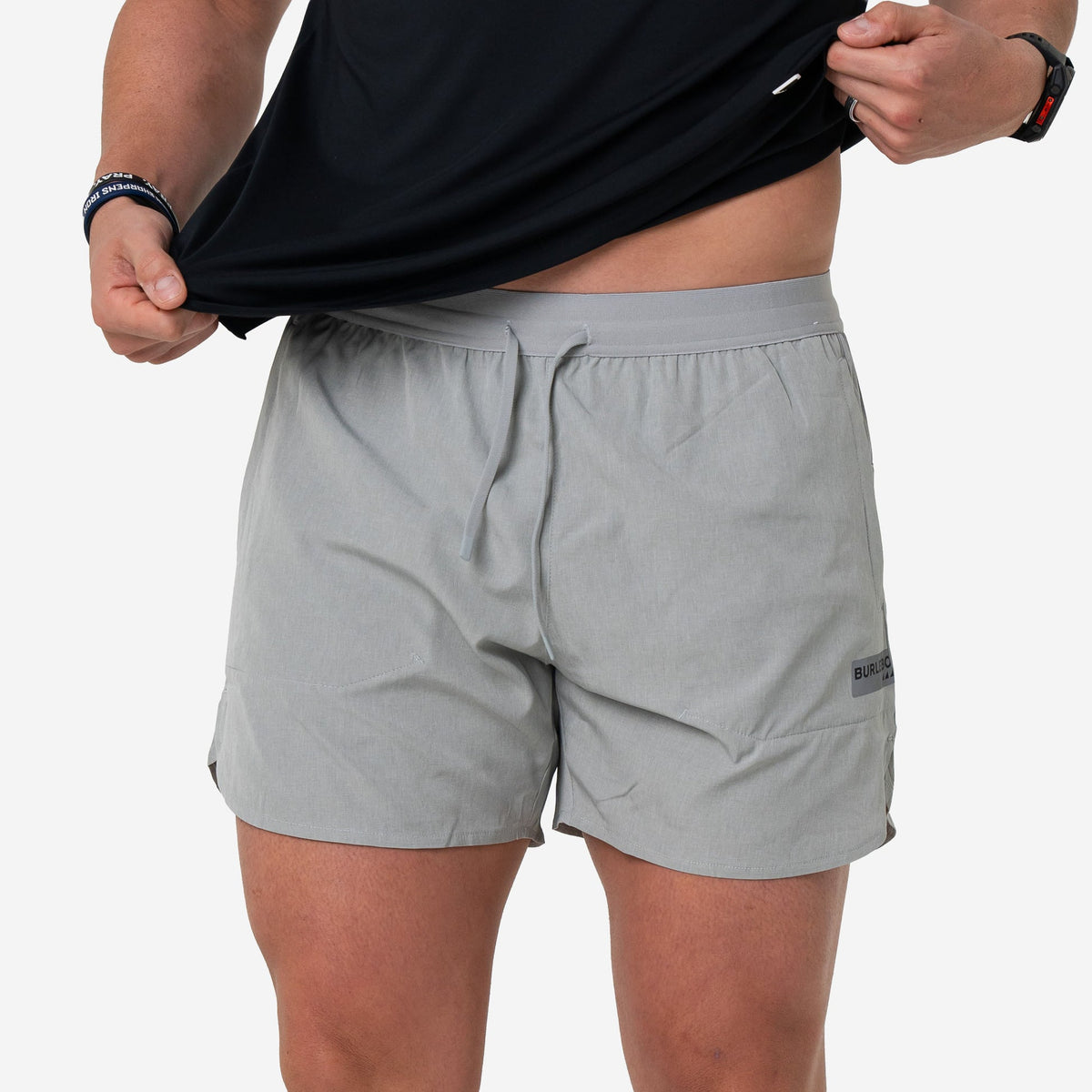 Burlebo Training Short Heather Light Grey