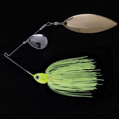 Santone Pretender Colorado Willow Spinnerbait Chartreuse & White Col Wil Silver Gld