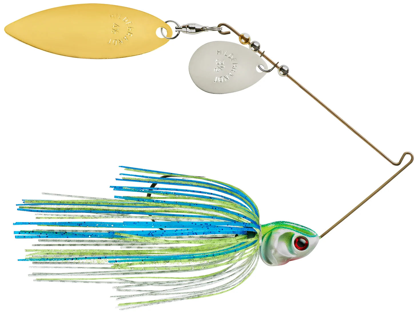 Booyah Covert Colorado Willow Spinnerbaits White Chart. Blue Col Wil Nkl Gld 1 2oz