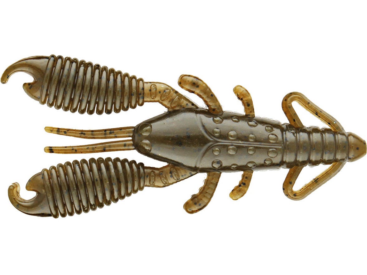 Reins 3″ Ring Craw 6pk Green Pumpkin