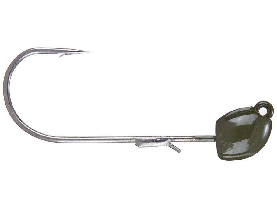 Z-Man SMH Shaking My Head Jig Heads 3pk Green Pumpkin 1