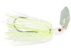 Hag's Hurricane Bladed Jig White Chartreuse - Silver Blade