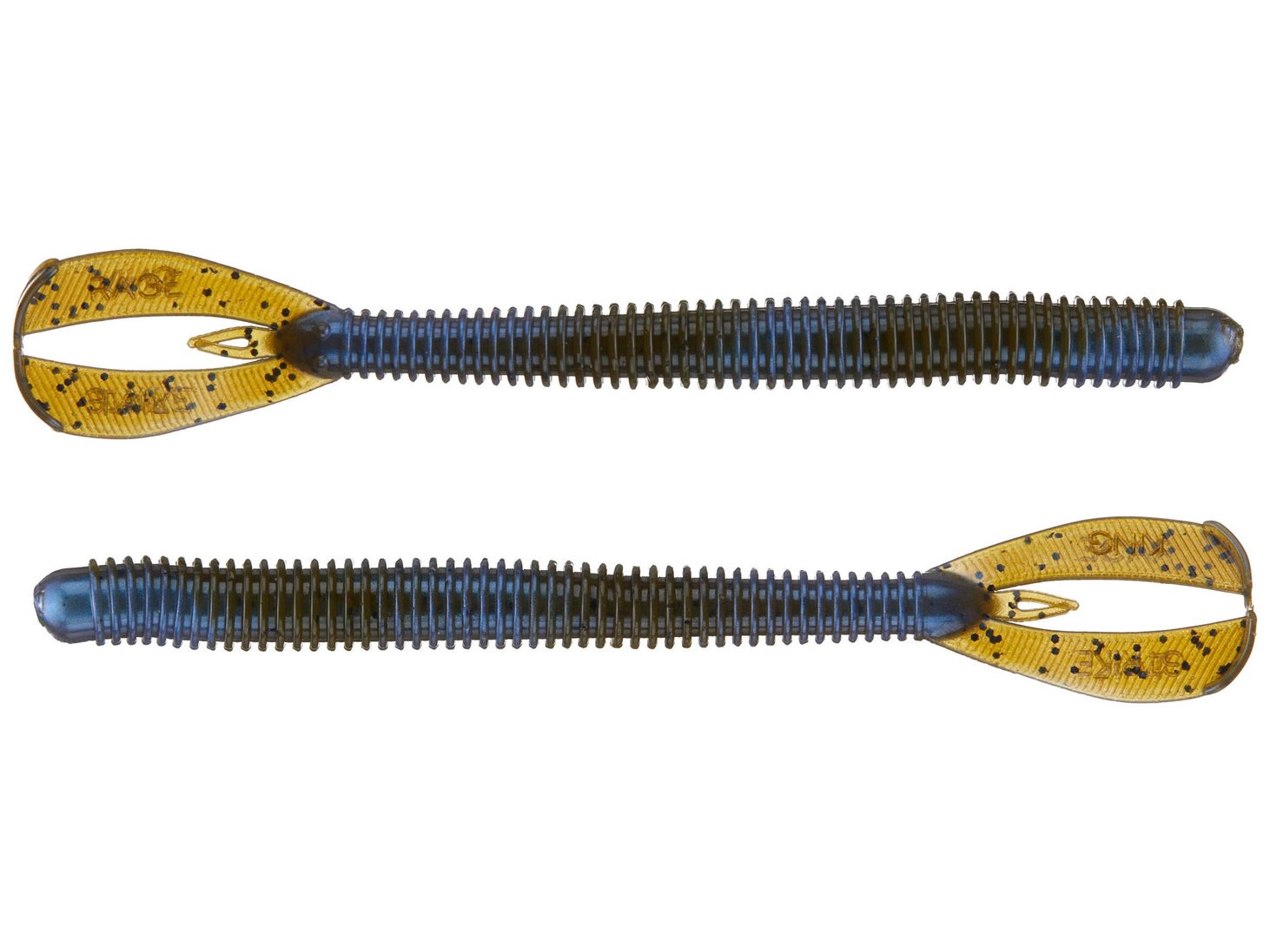 Strike King Rage Twin Tail Menace Worm 6" Blue Craw