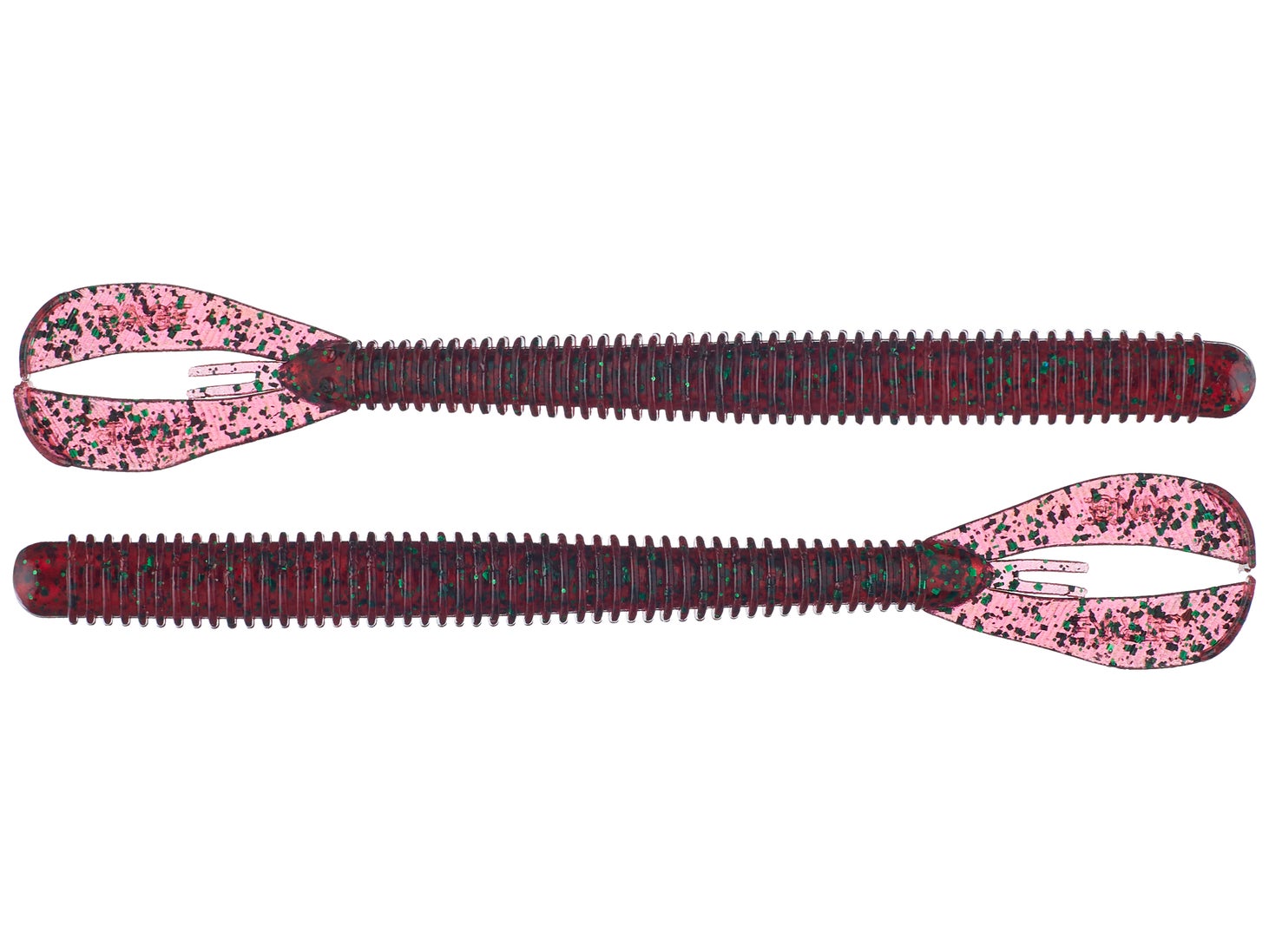 Strike King Rage Twin Tail Menace Worm 6" Red Bug