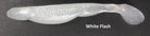 Double Z Lures Baby Swayback Swimmer 3.25"(D) White Flash