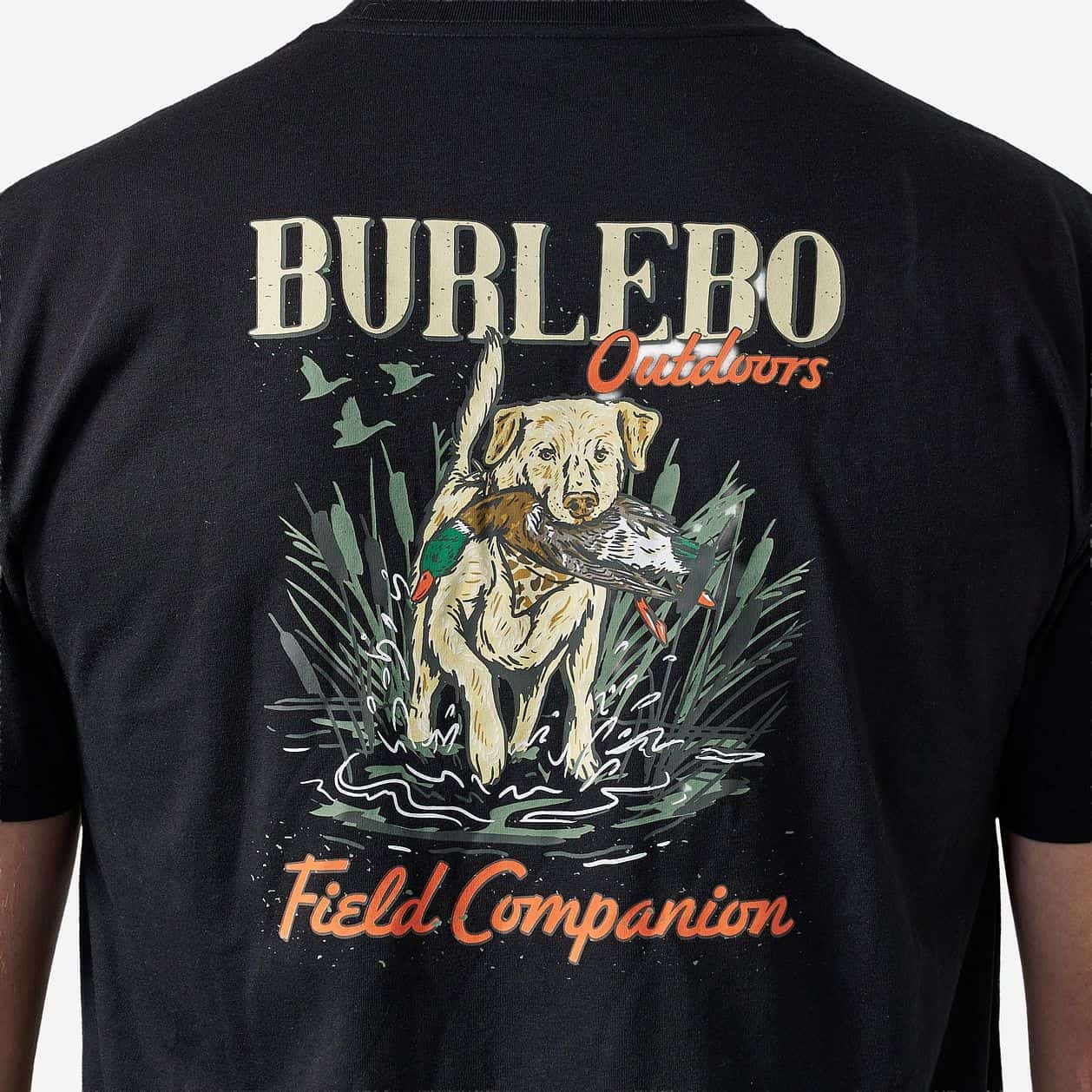 Burlebo Short Sleeve Tee Field Companion - Black