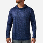 Burlebo Performance Hoodie Marsh Camo (Navy)