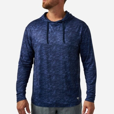 Burlebo Performance Hoodie Marsh Camo (Navy)