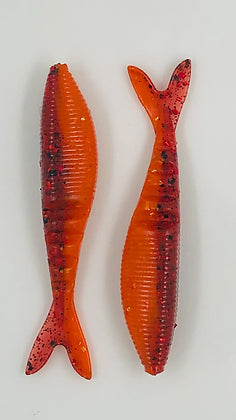 Cross Bait Wack'm Fish Tail Trailer Rayburn Red