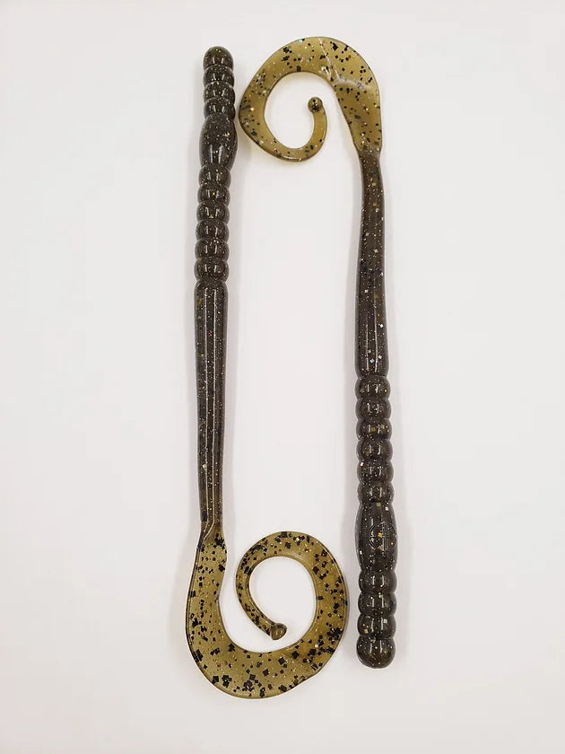 Cross Bait 10.5" Worm Green Pumpkin Magic