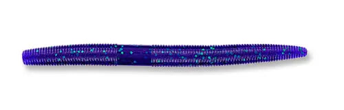 Yamamoto Senko 5” Soft Plastic Stick Bait Purple w Emerald Flake - 213