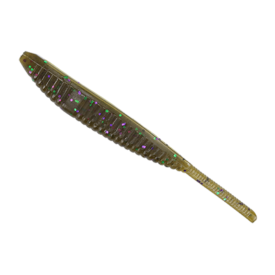 Yamamoto Shad Shape Floater 5" Green Pumpkin with Large Green & Purple 301