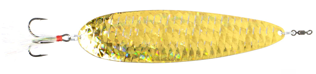 Nichols Lures 8" Ben Parker Magnum Flutter Spoon Shattered Glass Gold