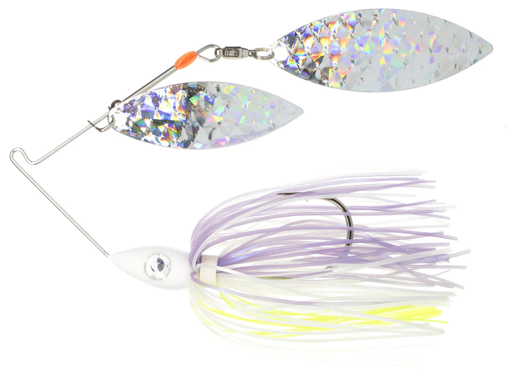 Pulsator Shattered Glass Spinnerbait Clent's Shad Spawn Silver Glass 1 2oz