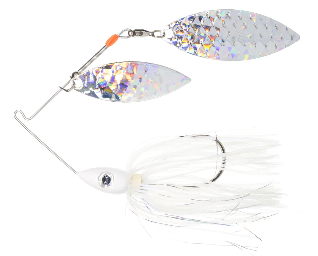 Pulsator Shattered Glass Spinnerbait Blue Shad Silver Glass 1 2oz