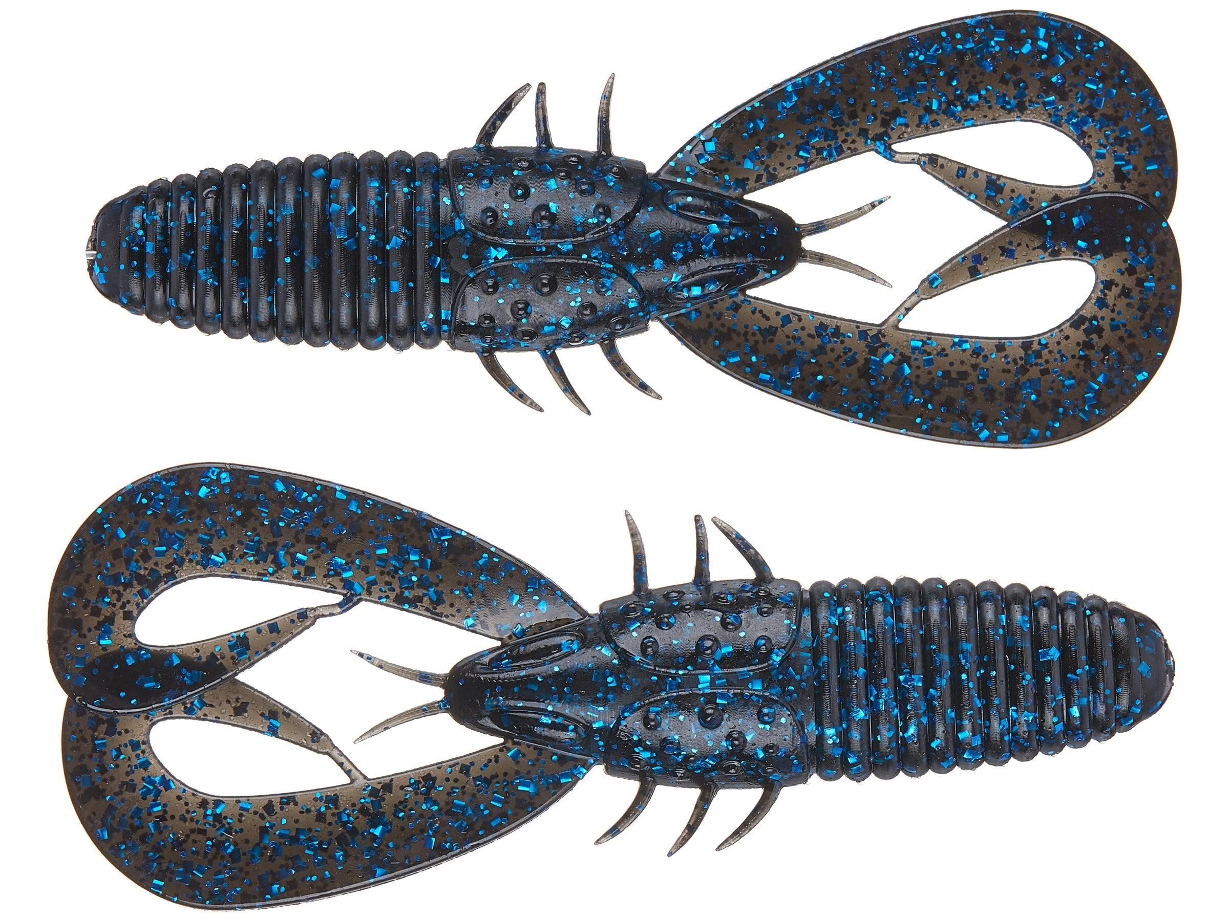 6th Sense Stroker Craw 3.3 Black N Blue Flake