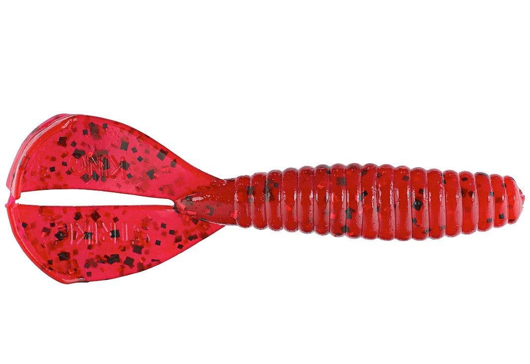 Strike King Rage Twin Tail Menace Grub Delta Red