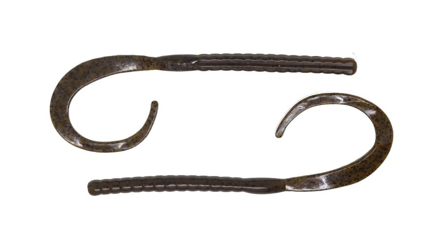 X Zone Lures Pro Series 11" Blitz Worm Green Pumpkin Black Flake