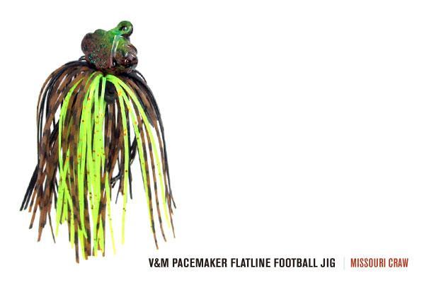 V&M Pacemaker Flatline Football Jig Missouri Craw