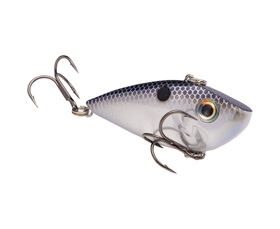 Strike King Red Eye Shad 2-Tap 1/2oz Smokey Chrome Blue