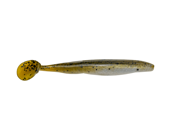 Strike King Swimm'n Caffeine Shad Green Pumpkin Pearl